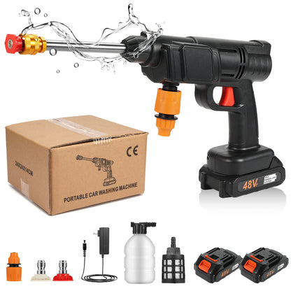 Pistola de Agua Profesional Recargable con Batería de Litio – Limpieza Potente y Versátil para Coche, Casa y Jardín